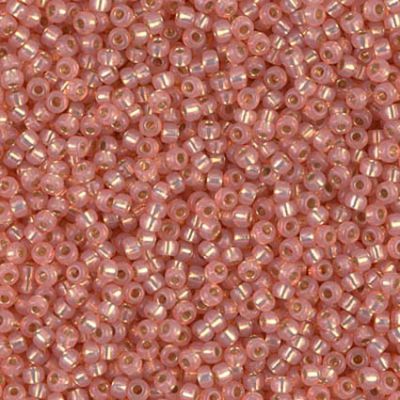RC11-0642 Dyed Salmon SL Alabaster Size 11 Seed Beads