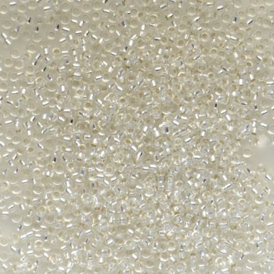 15-0001 Silver Lined Crystal Size 15 Seed Beads