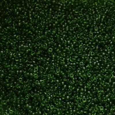 15-0158 Trans Olive Size 15 Seed Beads