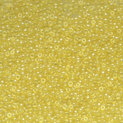 15-0163 Tr Yellow Lustre Size 15 Seed Beads
