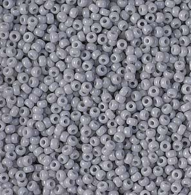 15-0498 Op Cement Grey Size 15 Seed Beads