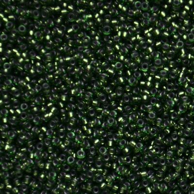 15-0972 SL Moss Green Size 15 Seed Beads