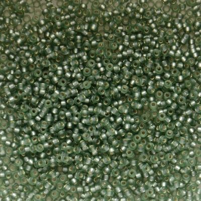 15-1630 Semi Matte SL Moss Green Size 15 Seed Beads