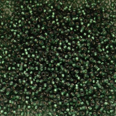 15-1642 Dyed SF SL Leaf Green Size 15 Seed Beads