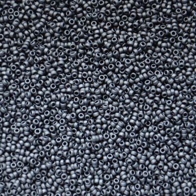 15-2065 Matt Met Slate Size 15 Seed Beads