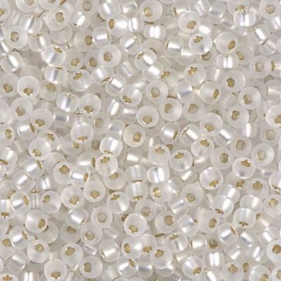 RC8-0001F SL Frost Crystal Size 8 Seed Beads