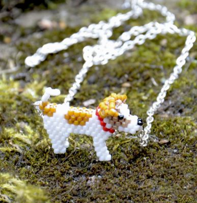 Alfie the Jack Russell Necklace Pattern