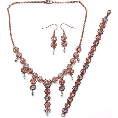 Baroque Necklace, Bracelet and Earrings Pattern