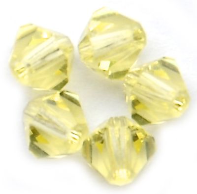 CB403 4mm Jonquil Crystal Bicone