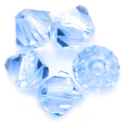 CB417 4mm Light Sapphire Crystal Bicone