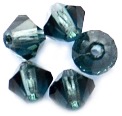 CB419 4mm Montana Sapphire Crystal Bicone