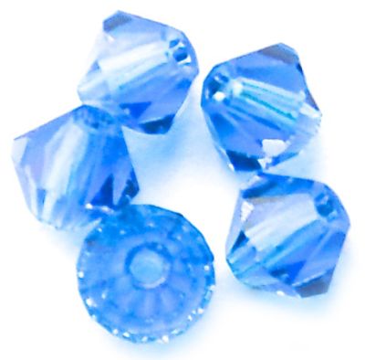 CB420 4mm Capri Blue Crystal Bicone