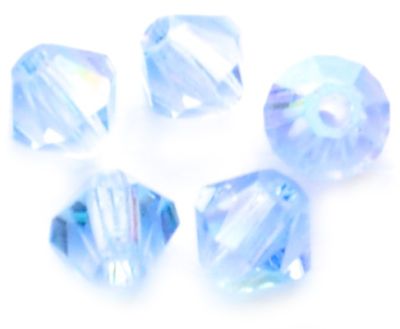 CB441 4mm Light Sapphire AB Crystal Bicone