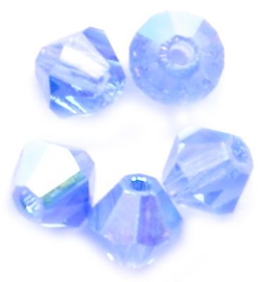 CB442 4mm Sapphire AB Crystal Bicone