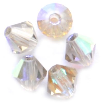 CB450 4mm Black Diamond AB Crystal Bicone