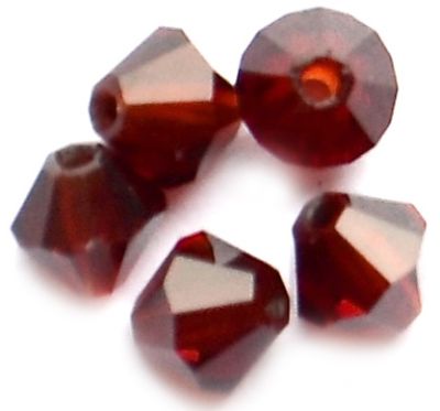 CB462 4mm Garnet Crystal Bicone