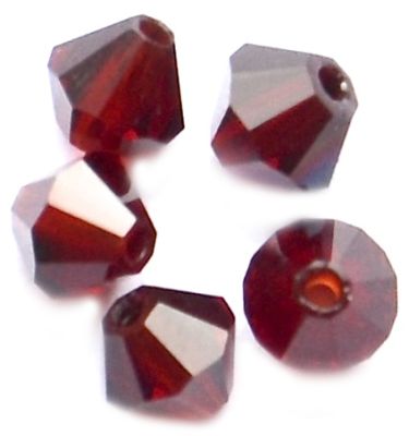 CB470 4mm Garnet AB Crystal Bicone