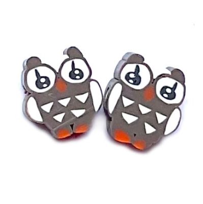 CE297 Brown Owl Bead
