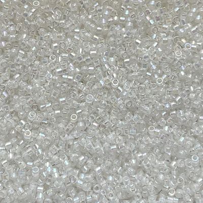 DB0052 Off White Lined Crystal AB Delica
