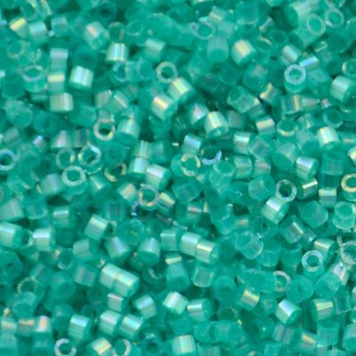 DB1869 Silk Inside Dyed Aqua Green AB Delica