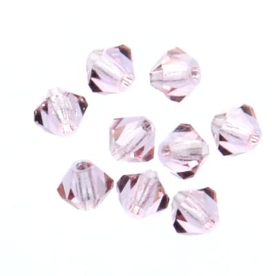 CB480 4mm Damask Rose Crystal Bicone