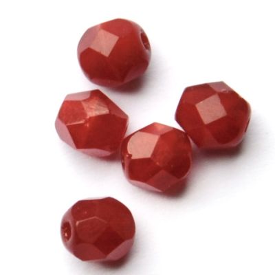 FG634 6mm Rich Red 6mm Facet