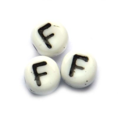 GL5626 F Letter Bead