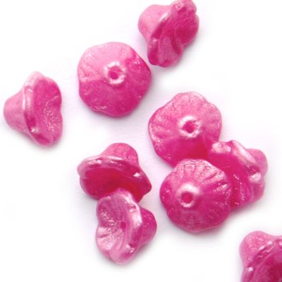 GL4071 7x5mm Pearl Hot Pink Lily Flower