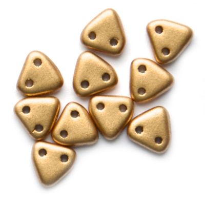 GLx5922 Soft pale Gold 2 hole triangle