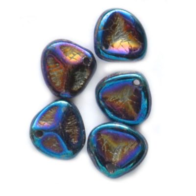 GL6033 8mm Blue Scarab Petal