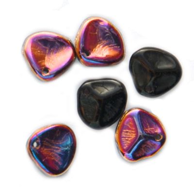 GL6036 8mm Black/Cerise AB Petal