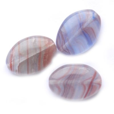 GL6315 12x16mm Lilac Marbled Cushioned Oval