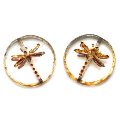 GL6336 Clear Dragonfly Bead