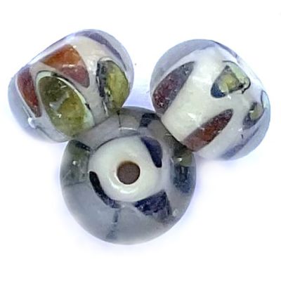 GL6759 Earth Tone Rondelle Bead