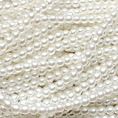 GP301 3mm White Glass Pearls
