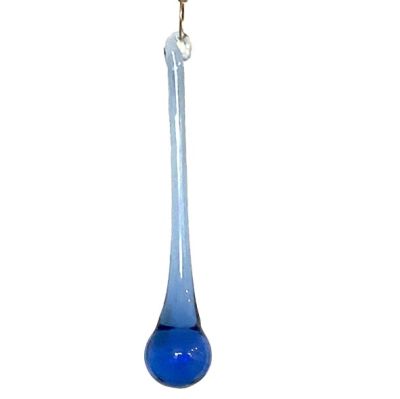 HC031 Long Blue Glass Drop