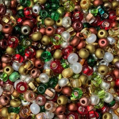 MX537 Yuletide Size 6 Seed Bead Mix
