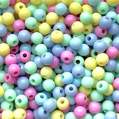 PB269 6mm Pastel Beads x 50