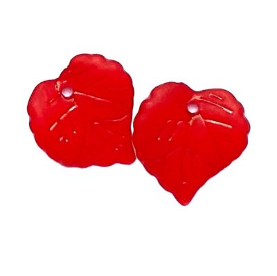 PB295 16mm Red Acrylic Leaf