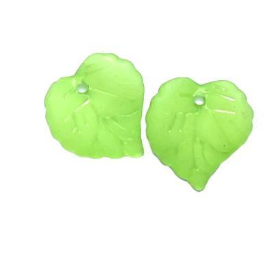 PB296 16mm Green Acrylic Leaf