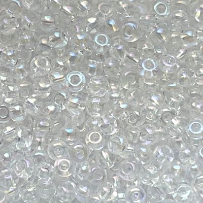 RC047 Trans Crystal AB Size 6 Seed Beads