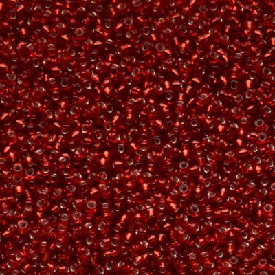 RC11-0010 SL Flame Red Size 11 Seed Beads