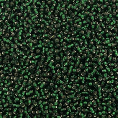 RC11-0030 SL Trans Dk Teal Size 11 Seed Beads