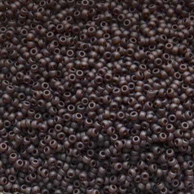 RC11-0135F Matt Trans Brown Size 11 Seed Beads