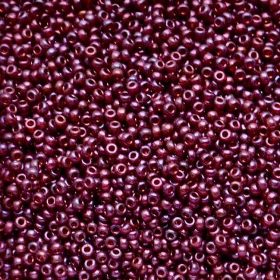 RC11-0313 Cranberry Gold Lustre Size 11 Seed Beads