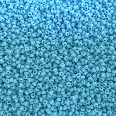 RC11-0413 Op Turquoise Blue Size 11 Seed Beads