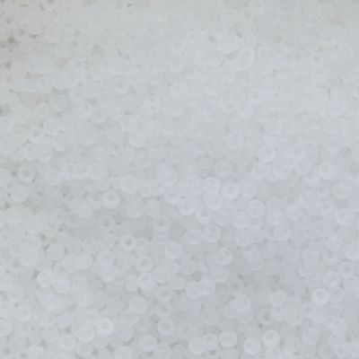 RC11-0131F Matt Trans Crystal Size 11 Seed Beads