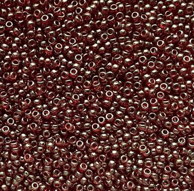 RC11-0309D Dk Red Gold Lustre Size 11 Seed Beads