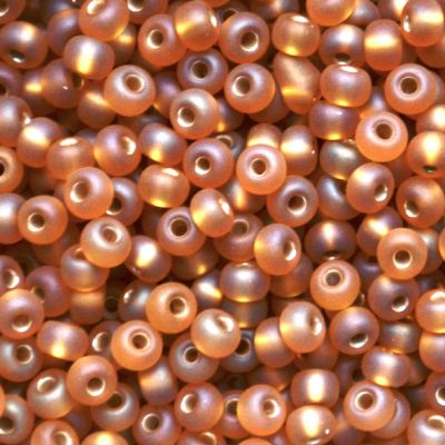 RC1213 SL Frost Mid Topaz AB Size 6 Seed Beads