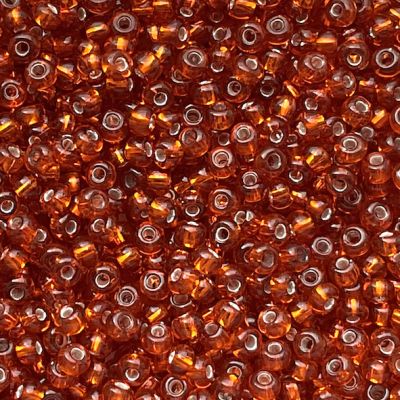 RC168 SL Orange Size 8 Seed Beads